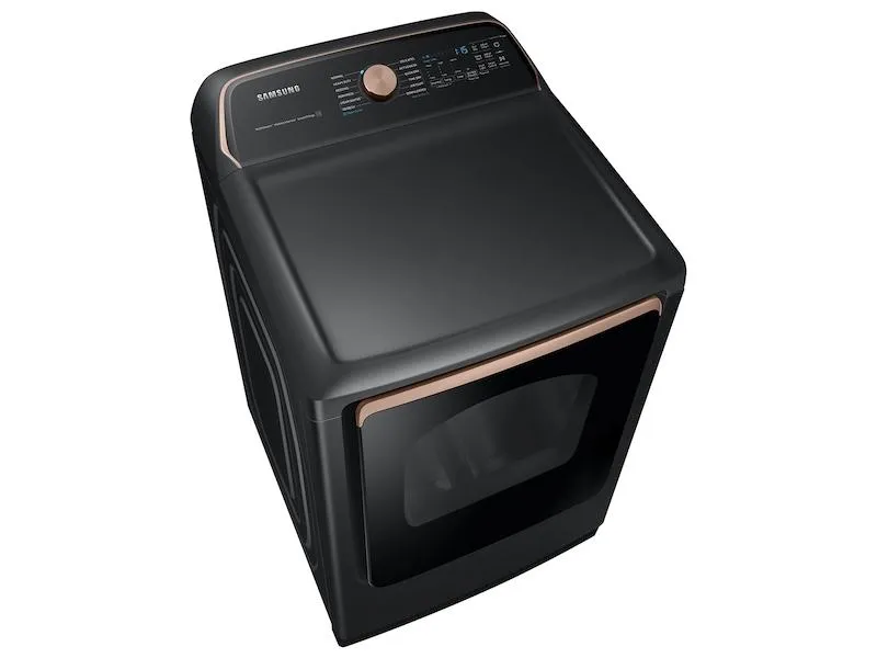 Samsung DVE55A7700V 7.4 cu. ft. Smart Electric Dryer with Steam Sanitize  in Brushed Black