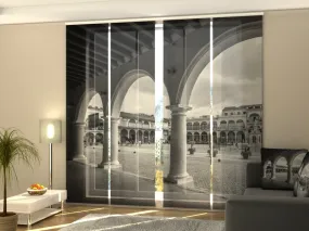 Sliding Panel Curtain Awesome Cuba Black and White