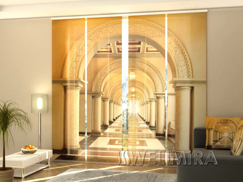 Sliding Panel Curtain Beautiful walkway