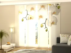 Sliding Panel Curtain Big Orchids