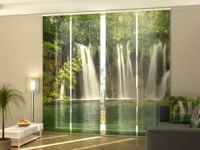 Sliding Panel Curtain Big Waterfall in the Forest