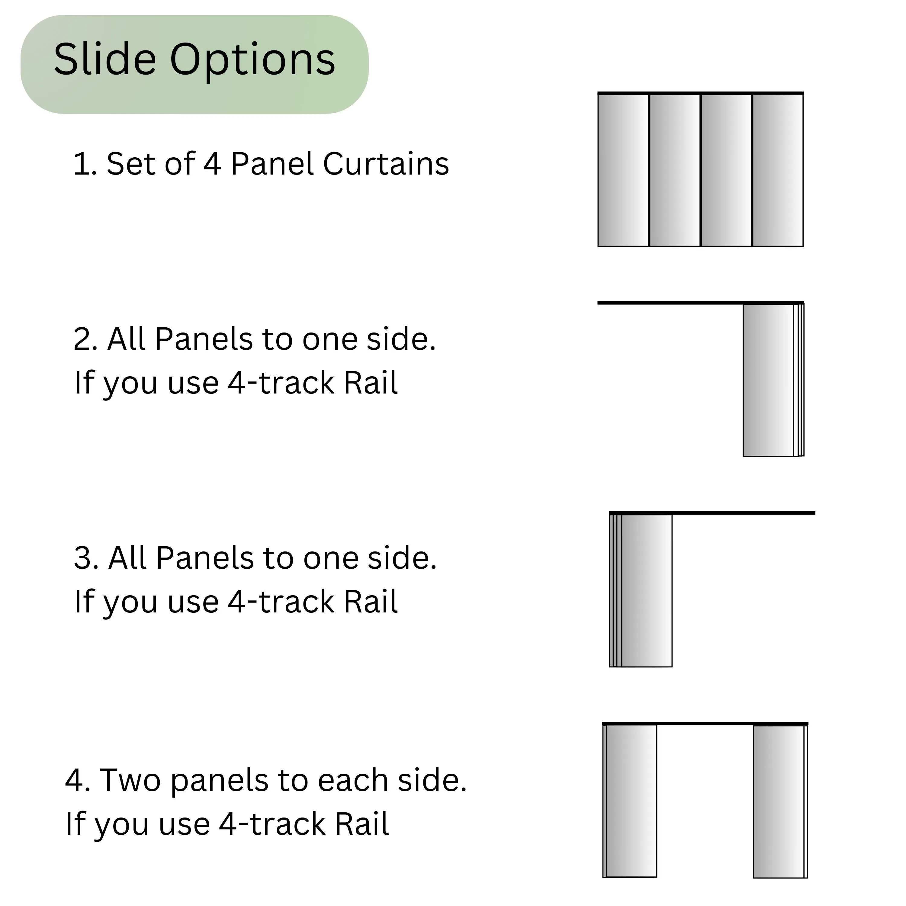 Sliding Panel Curtain Oriental Crane