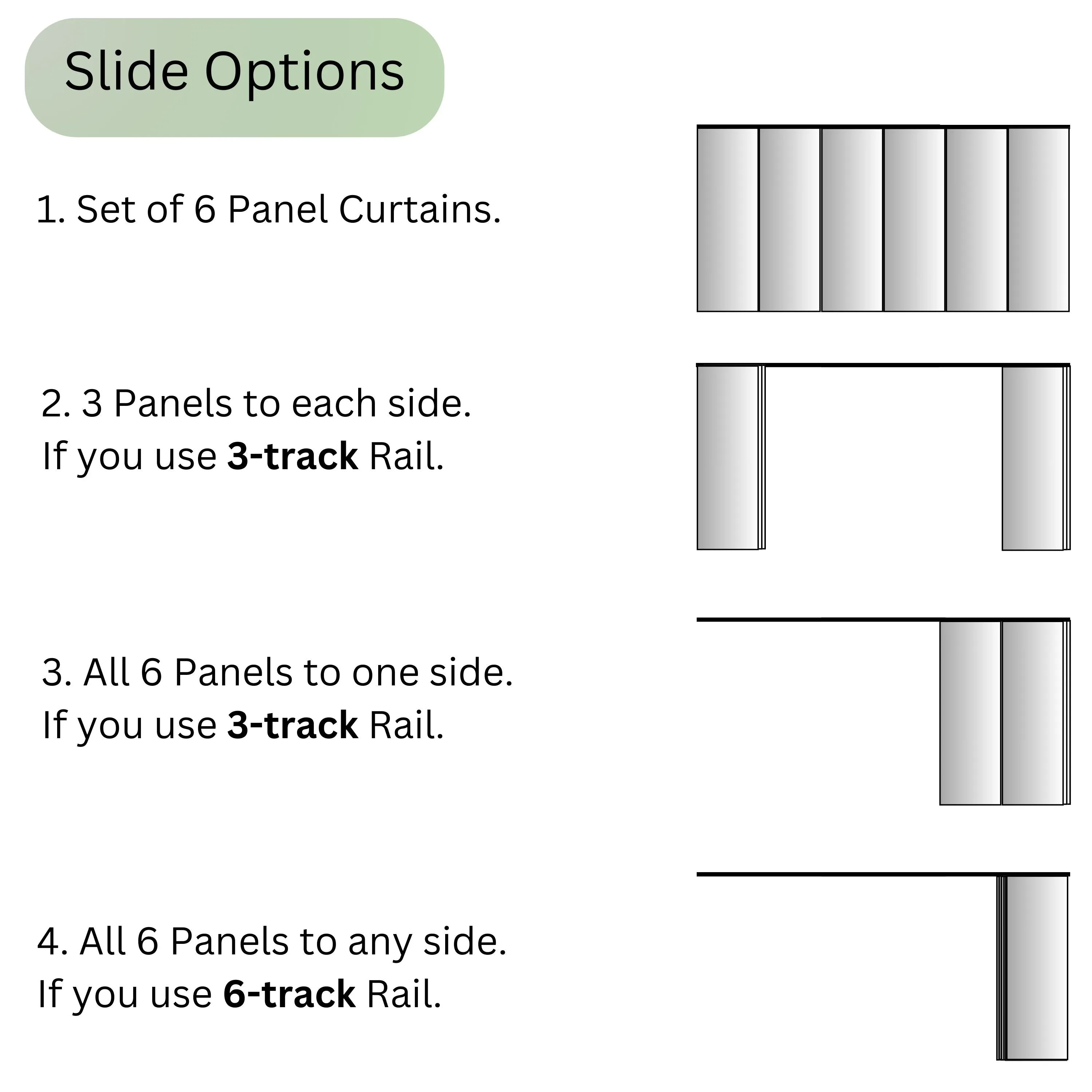 Sliding Panel Curtain Oriental Crane