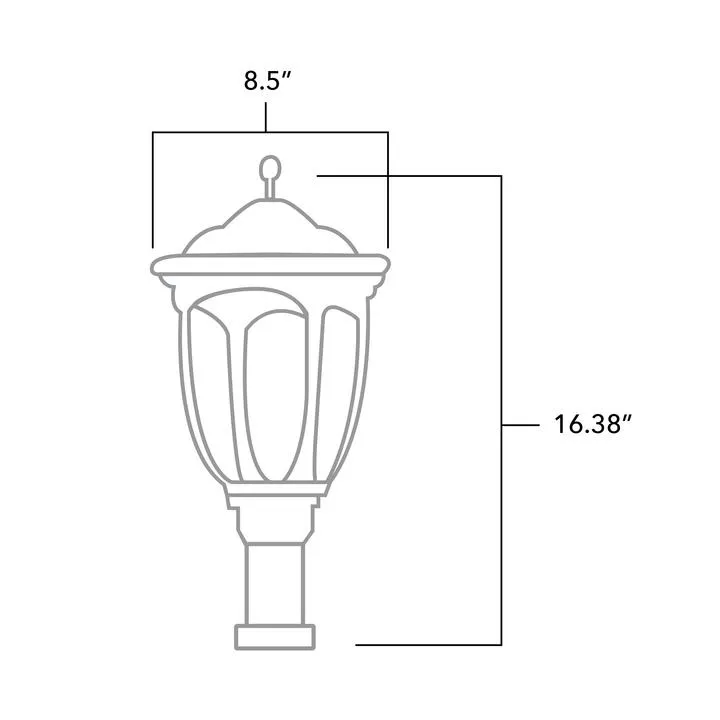 Solar European Style LED Solar Street Light - 2000Lm