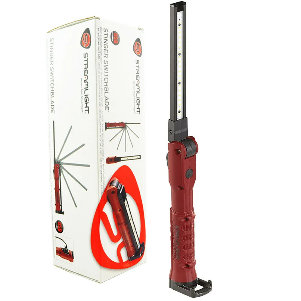 Streamlight Stinger Switchblade 76800 USB Cord LED Work Light Red Multi Function