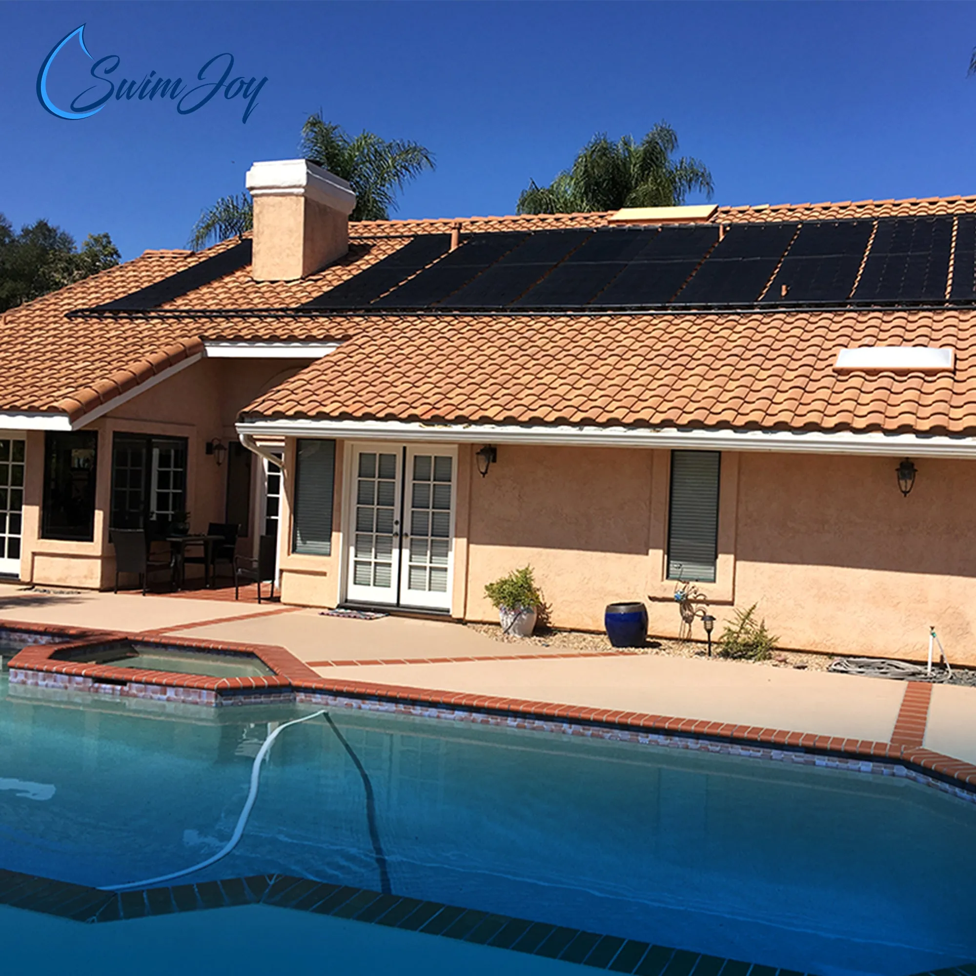 SwimJoy Industrial Grade Solar Pool Heater Panel - High-Wind Mounting Security - Maximum Freeze Resistance