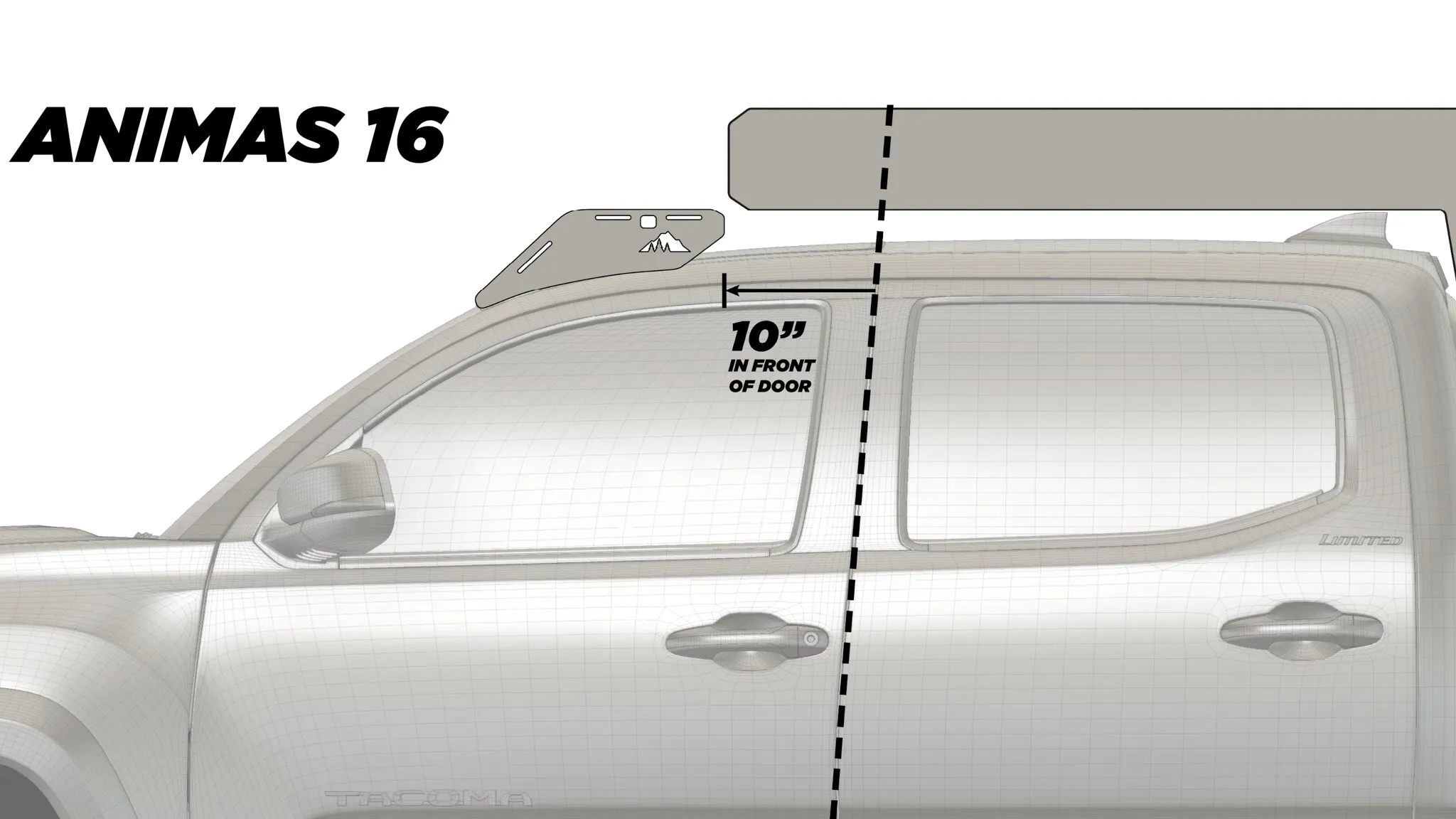 The Animas (2005-2023 Tacoma Camper Roof Rack)